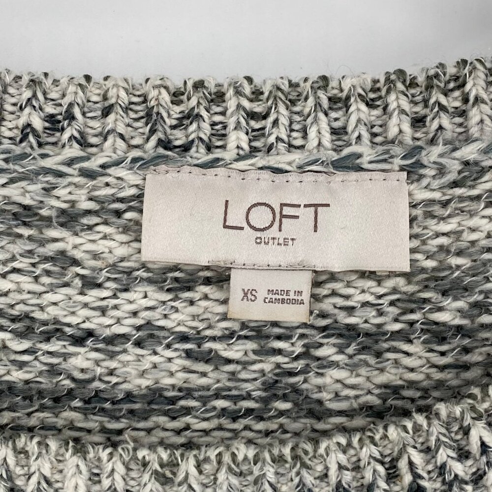 Loft Gray Basic Round Neck Sweater | Pullover Sty… - image 3
